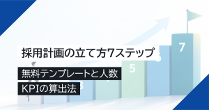 採用計画の立て方7ステップ｜無料テンプレートと人数・KPIの算出法